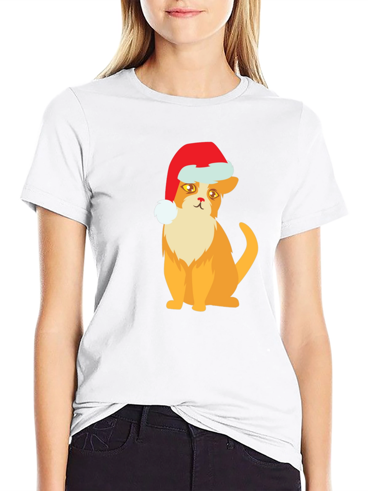 Festive Cat T-Shirt: Holiday Cheer