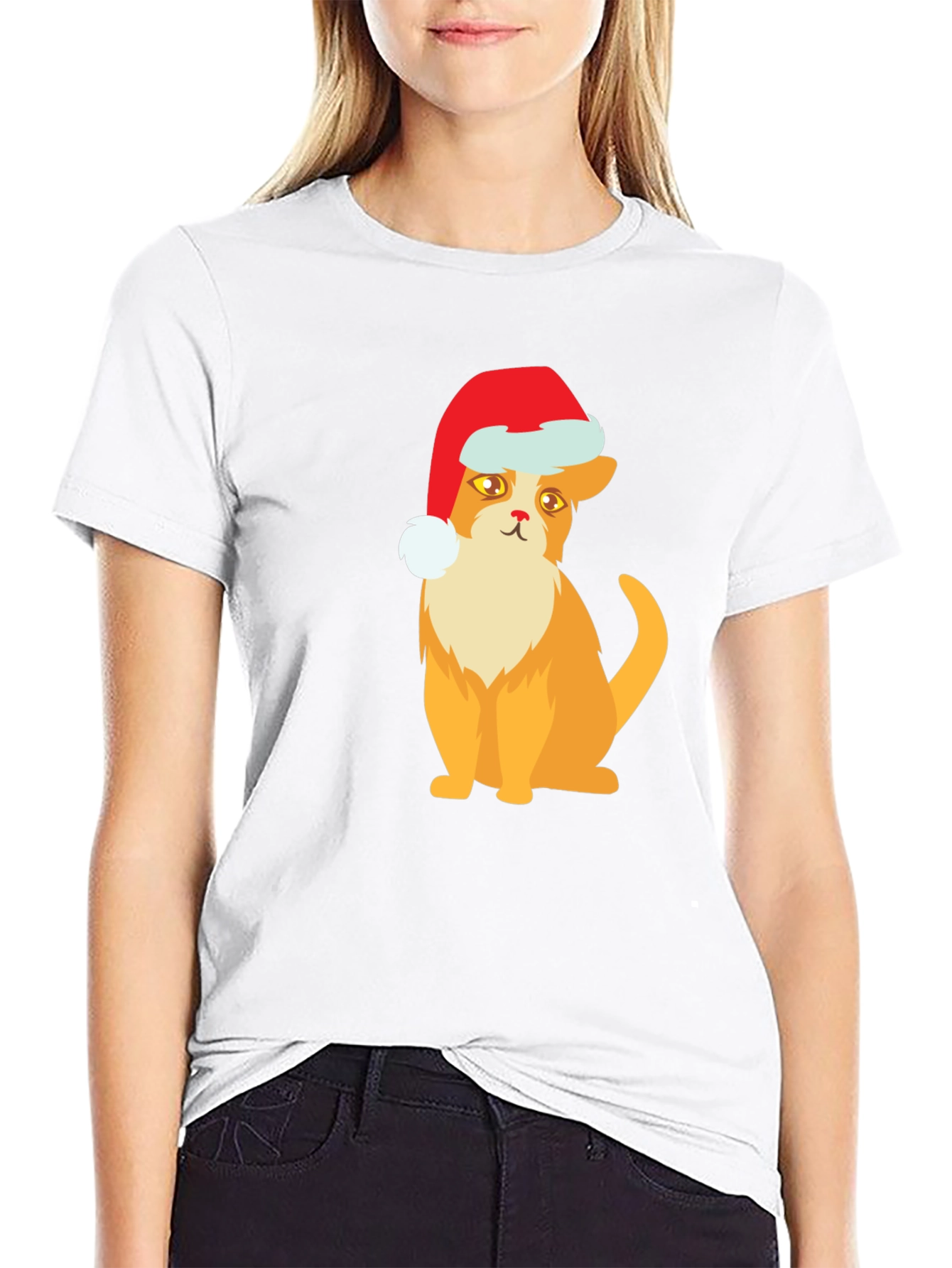 Festive Cat T-Shirt: Holiday Cheer