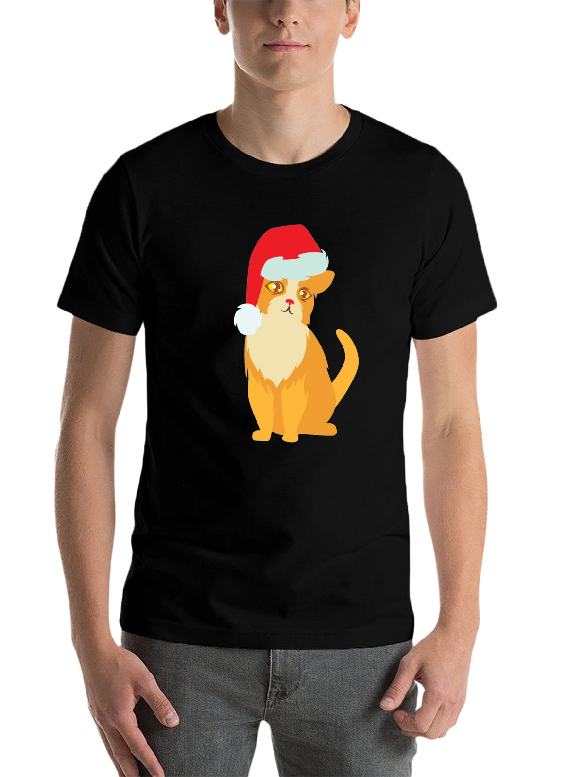 Festive Cat T-Shirt: Holiday Cheer