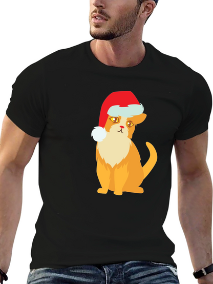 Festive Cat T-Shirt: Holiday Cheer