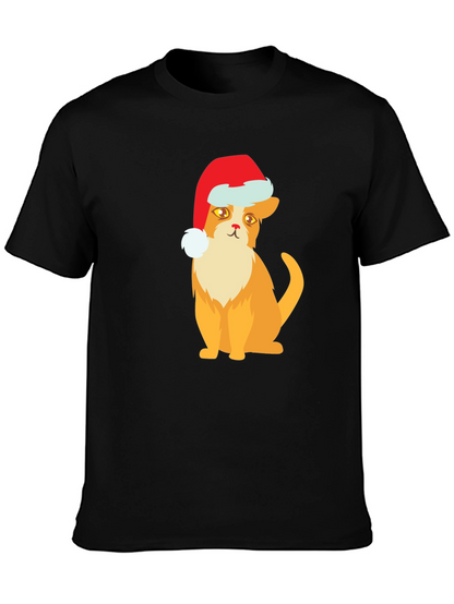 Festive Cat T-Shirt: Holiday Cheer
