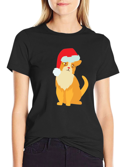 Festive Cat T-Shirt: Holiday Cheer