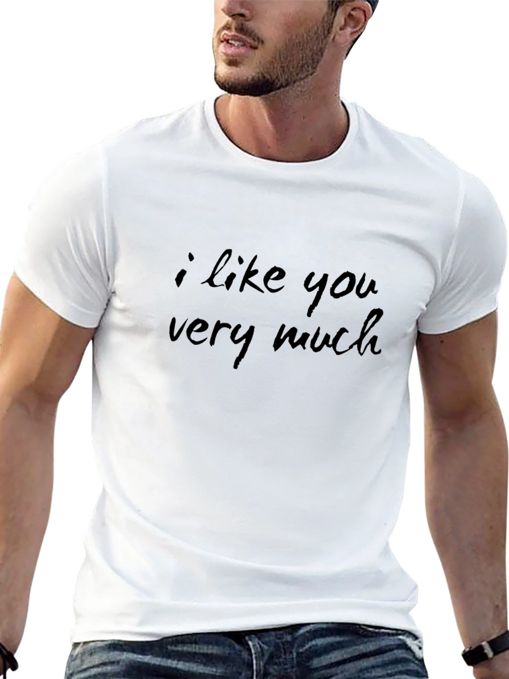 I Like You Very Much Black T-Shirt