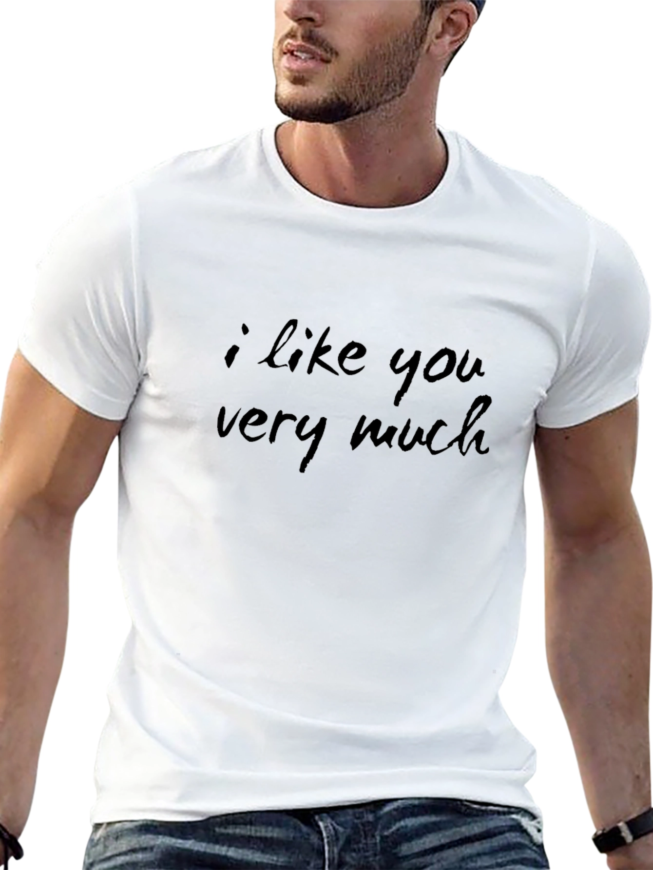 I Like You Very Much Black T-Shirt