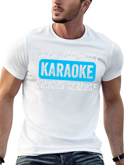 What Happens at Karaoke Black T-Shirt