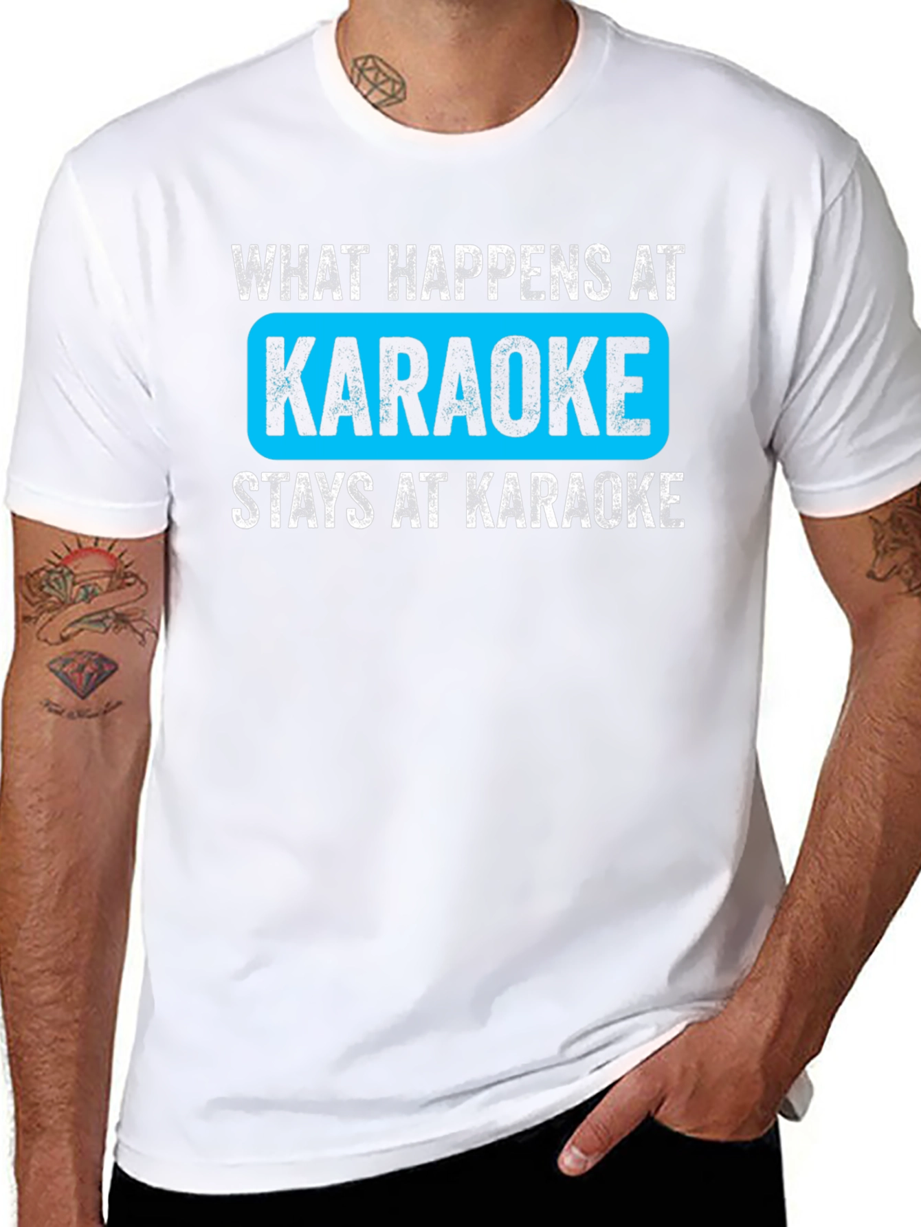 What Happens at Karaoke Black T-Shirt