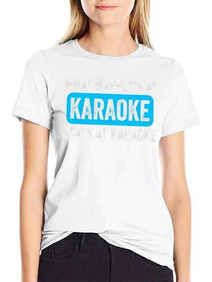 What Happens at Karaoke Black T-Shirt