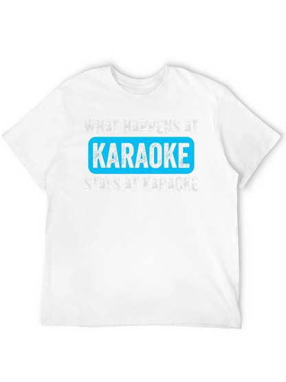 What Happens at Karaoke Black T-Shirt