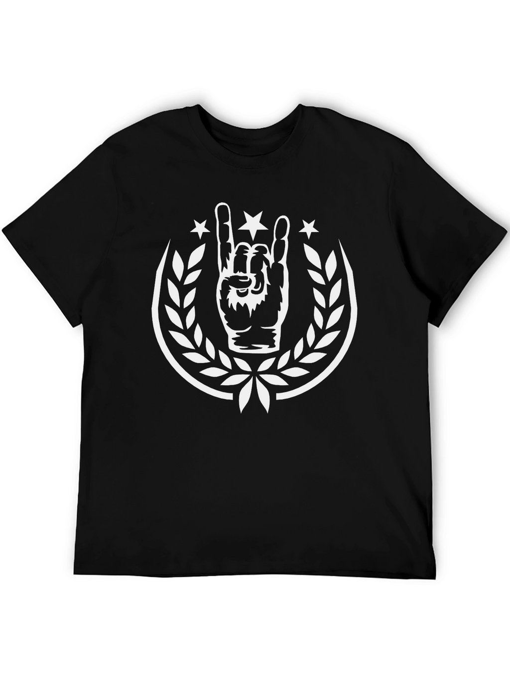 Rock On Tee - Black T-Shirt with Graphic Print