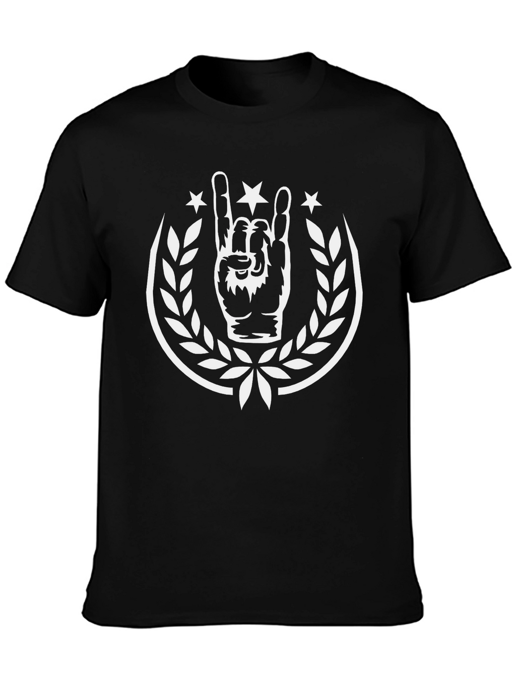 Rock On Tee - Black T-Shirt with Graphic Print
