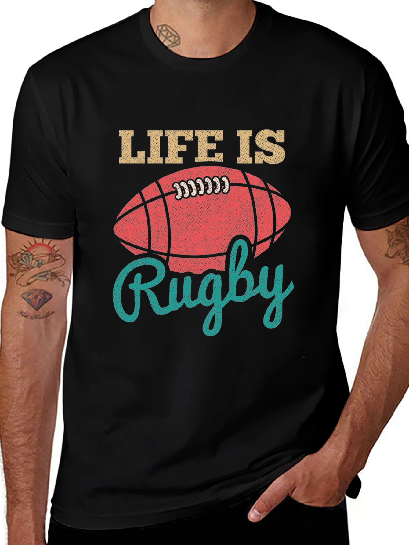 Life is Rugby Graphic Tee - Sportswear for Men