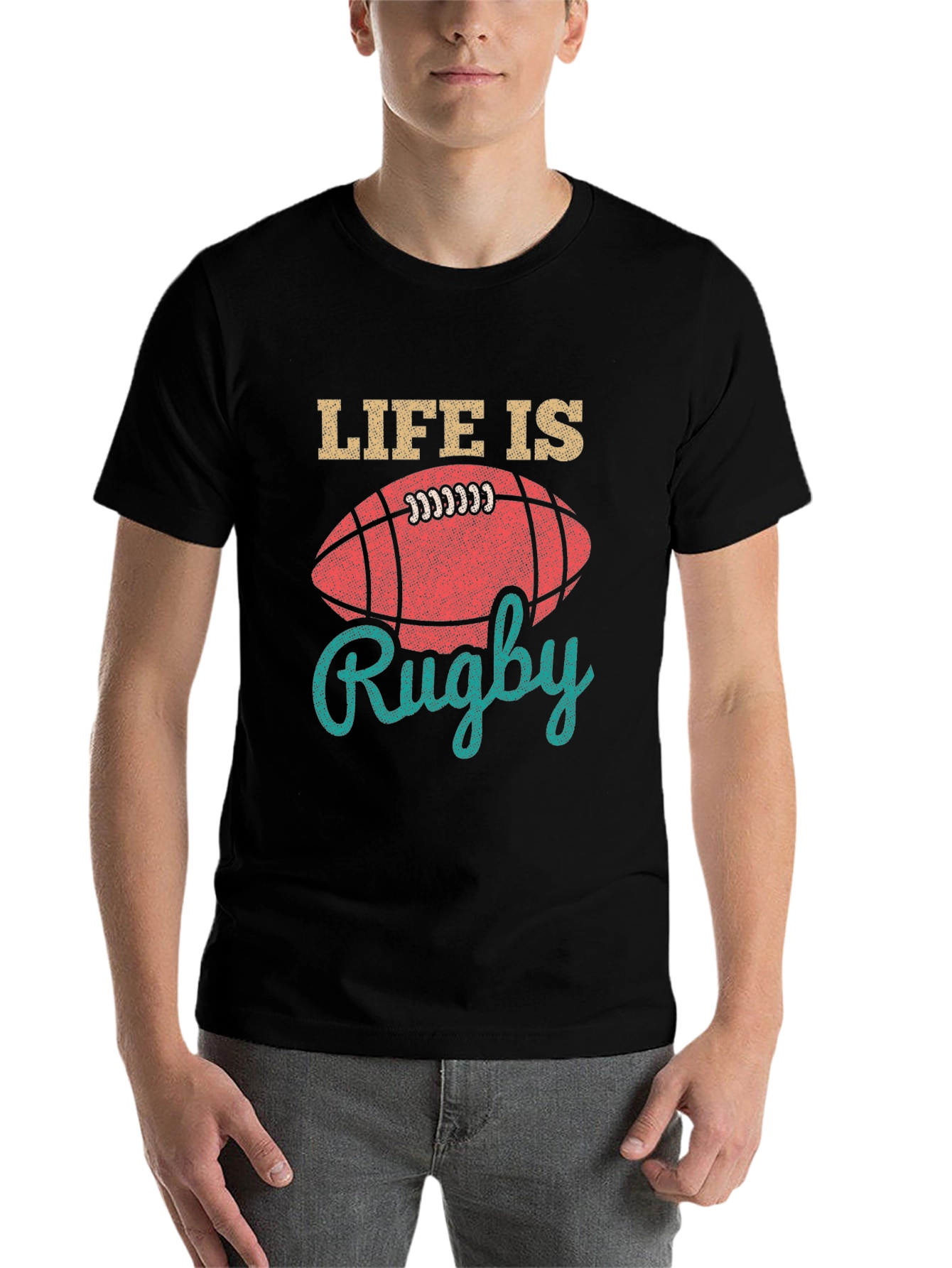 Life is Rugby Graphic Tee - Sportswear for Men