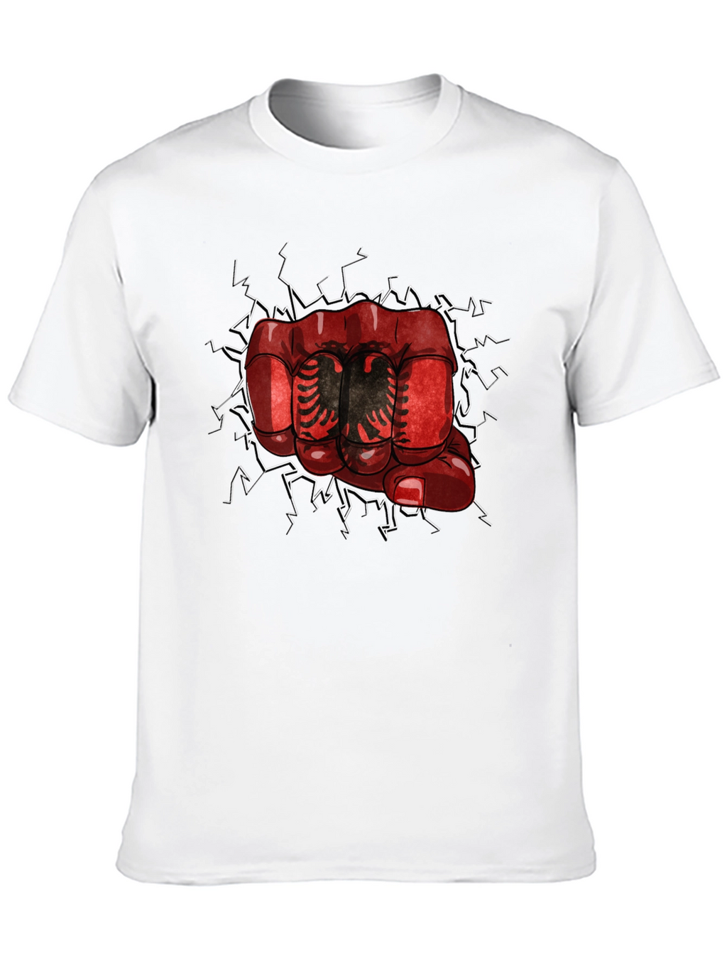 Albania Fist Graphic T-Shirt - Black