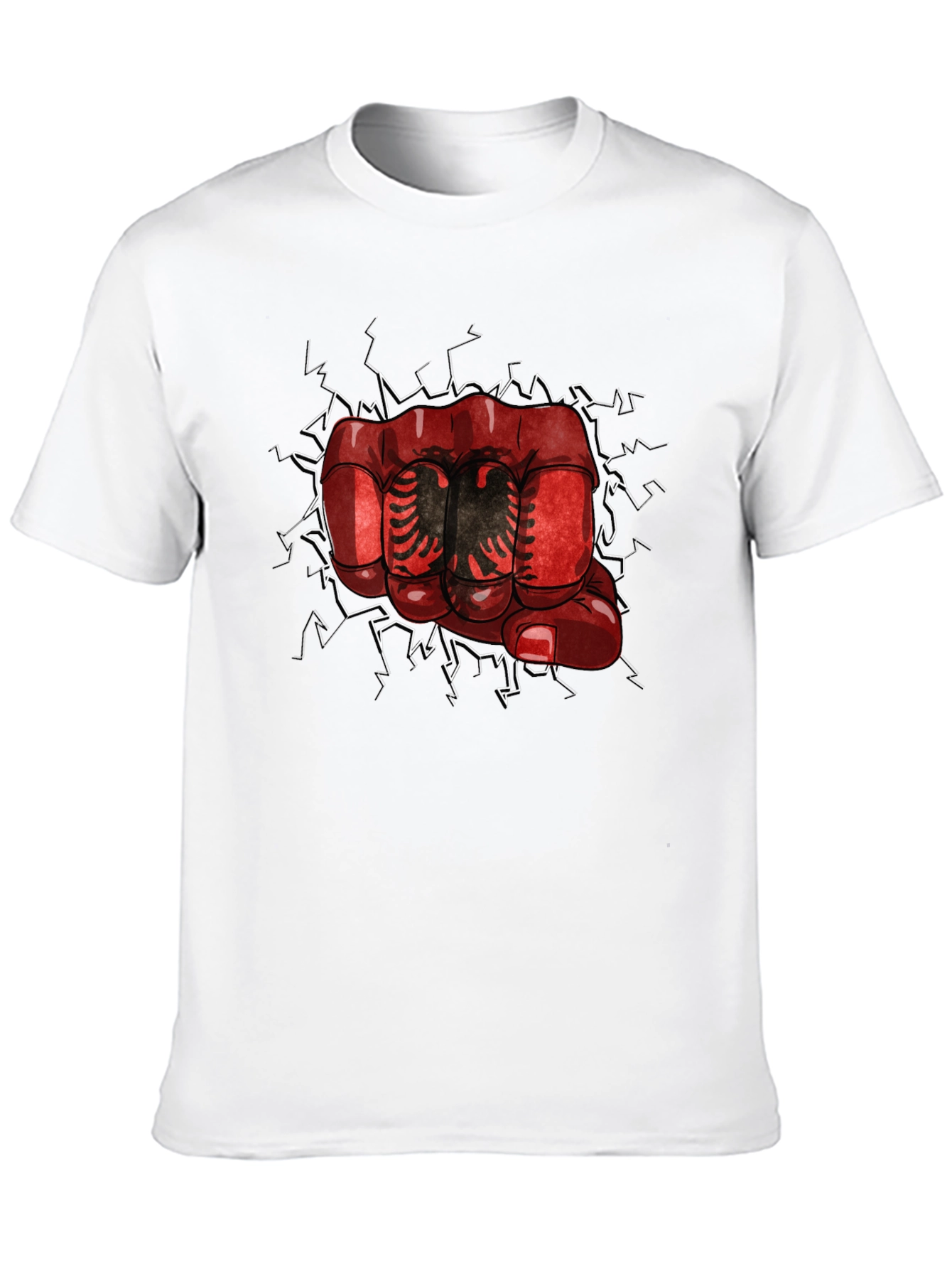 Albania Fist Graphic T-Shirt - Black