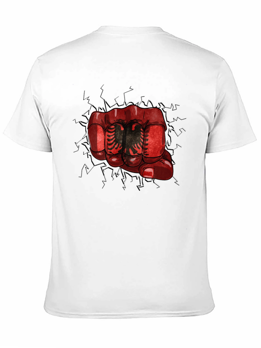 Albania Fist Graphic T-Shirt - Black