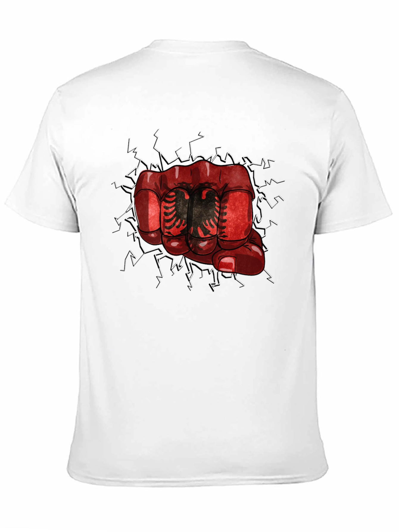 Albania Fist Graphic T-Shirt - Black