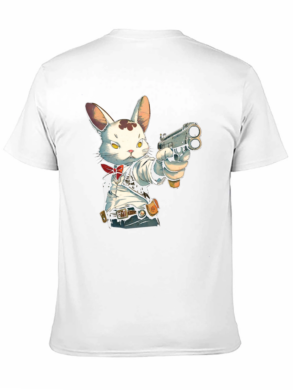 Gun-Toting Bunny T-Shirt - Cool Graphic Tee