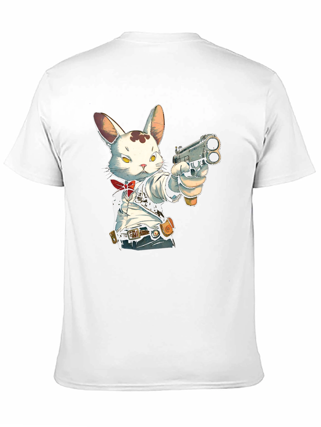 Gun-Toting Bunny T-Shirt - Cool Graphic Tee