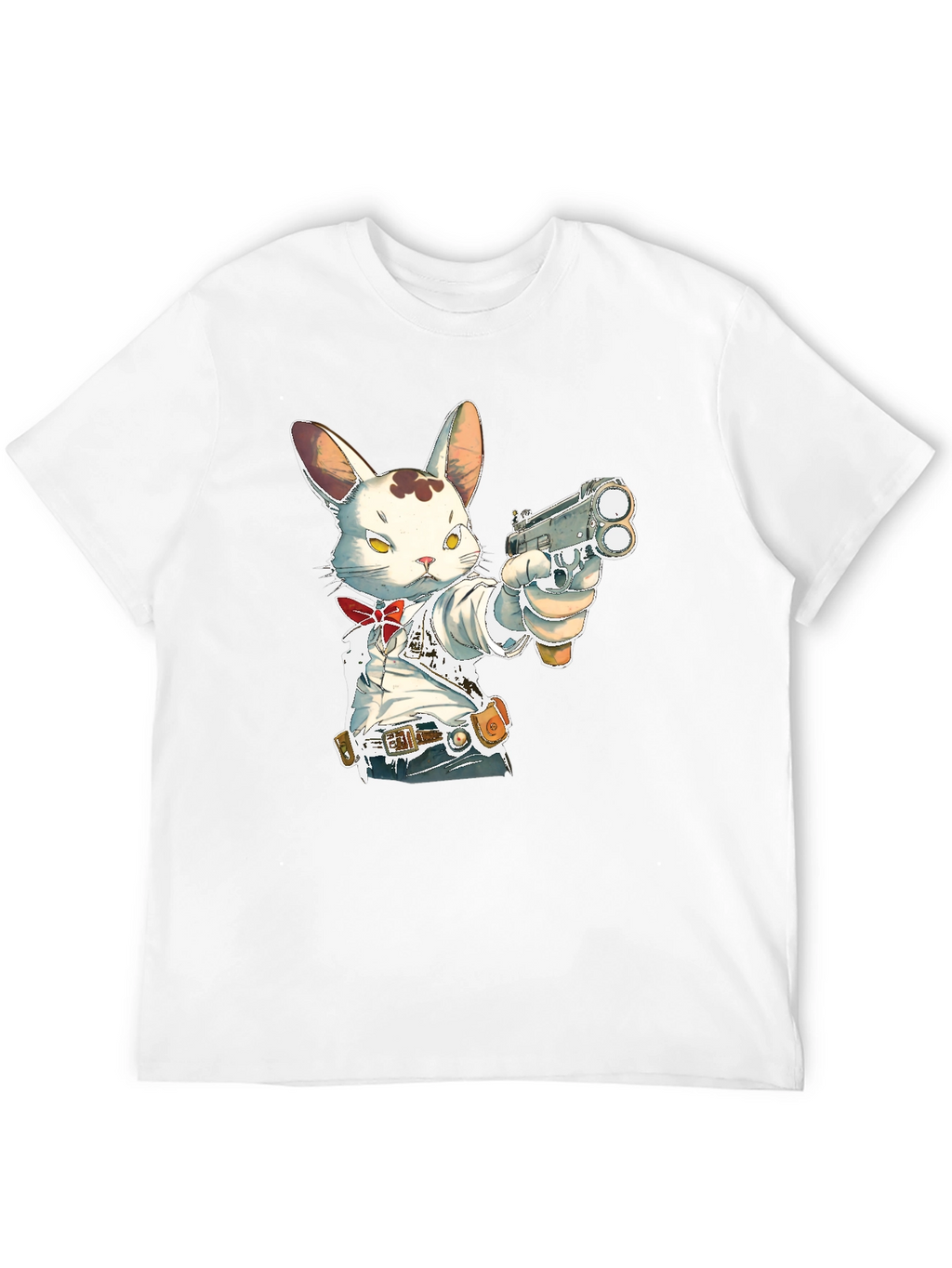 Gun-Toting Bunny T-Shirt - Cool Graphic Tee