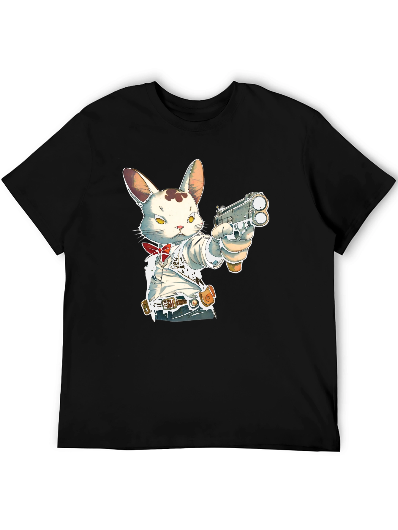 Gun-Toting Bunny T-Shirt - Cool Graphic Tee
