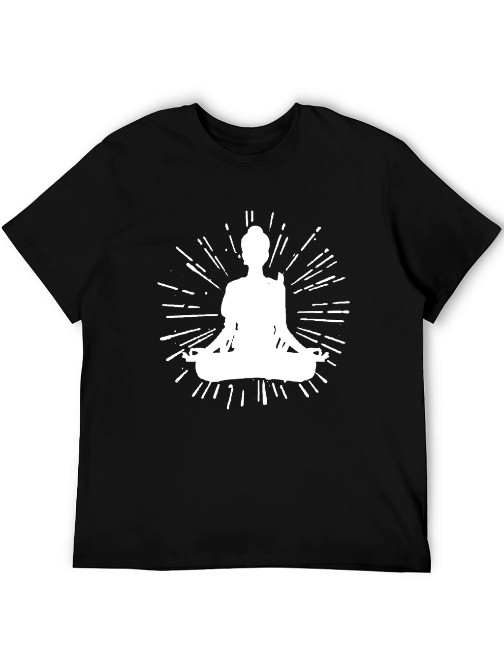 Zen Mode Tee: Meditating Silhouette Graphic T-Shirt