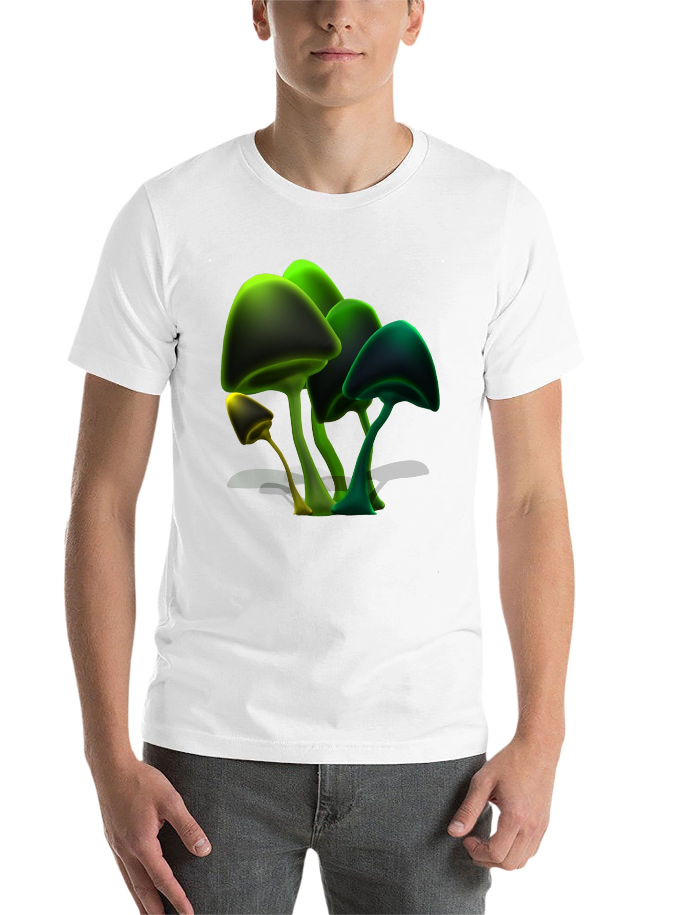 Mushroom Graphic Tee - Unique Glowing Design