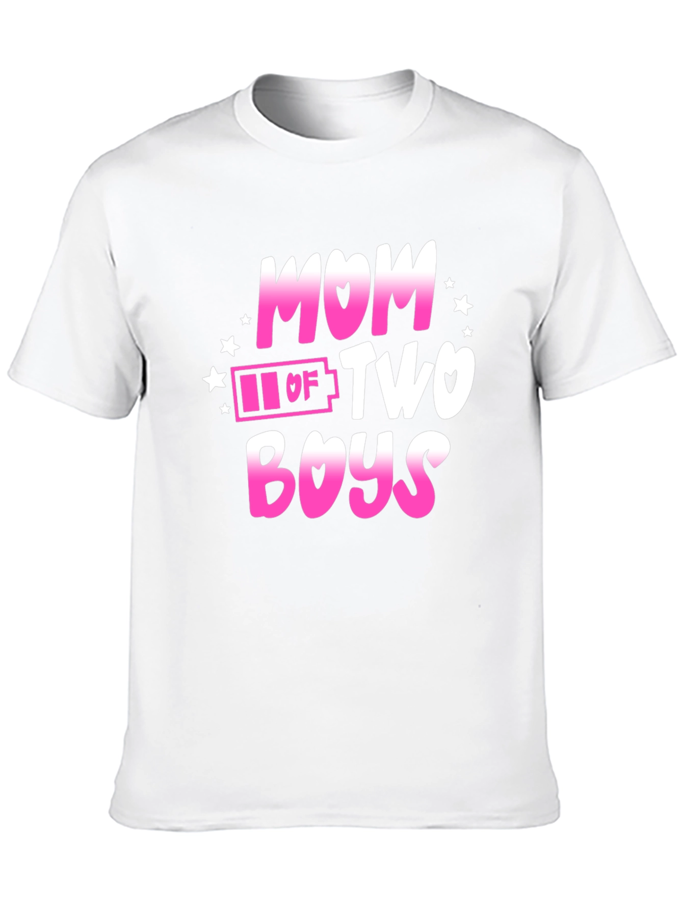 Mom of Two Boys Graphic T-Shirt