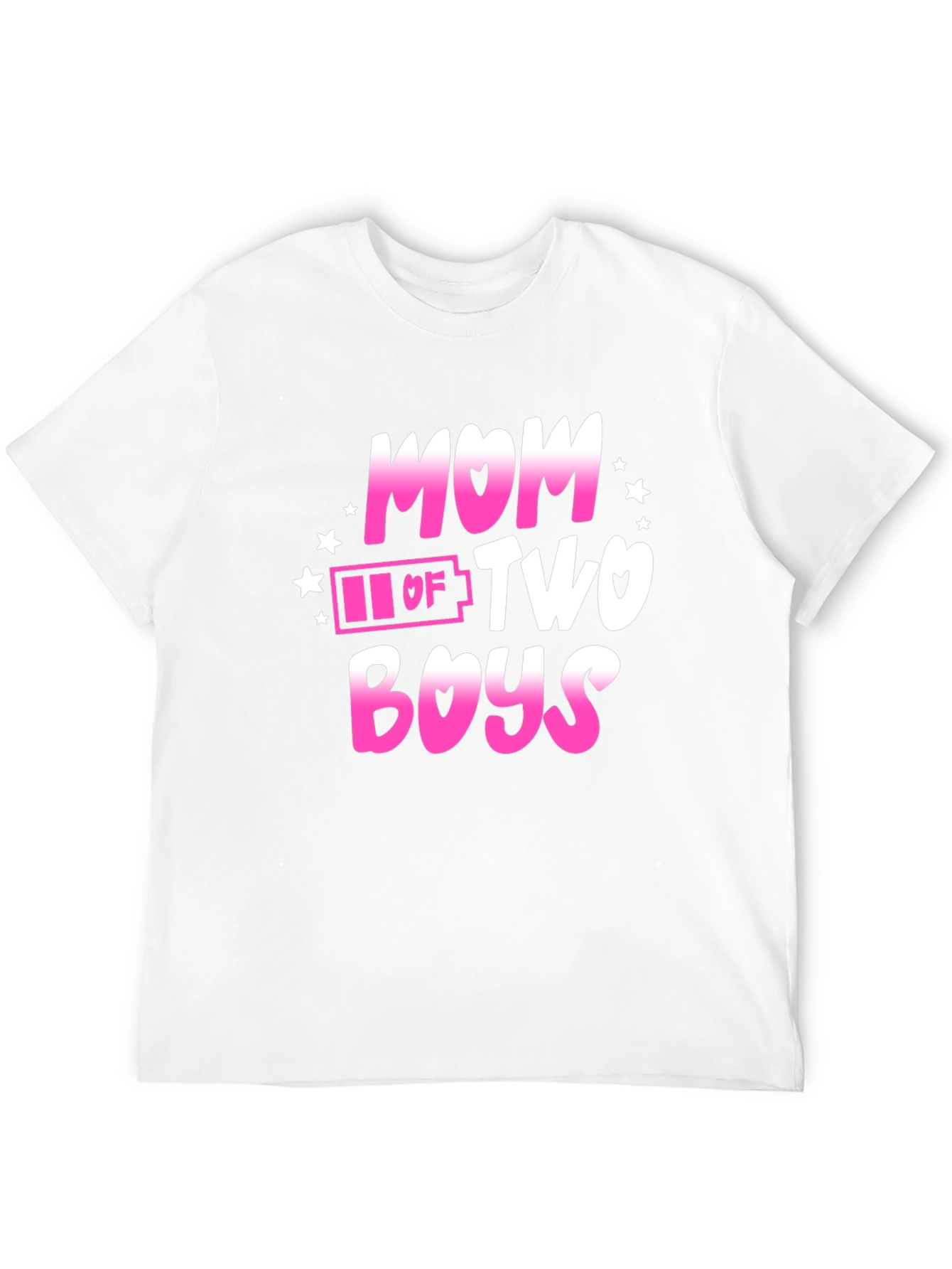 Mom of Two Boys Graphic T-Shirt