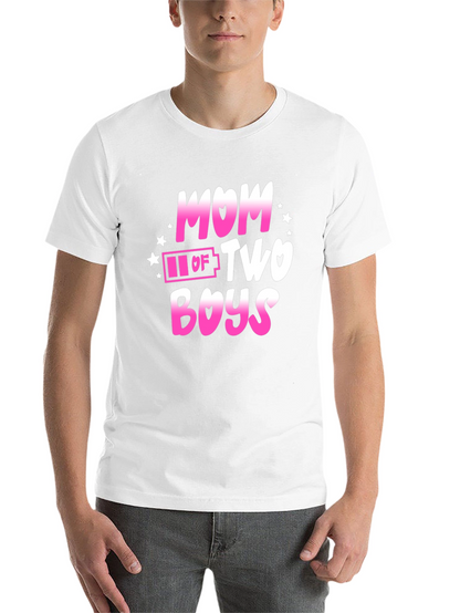 Mom of Two Boys Graphic T-Shirt