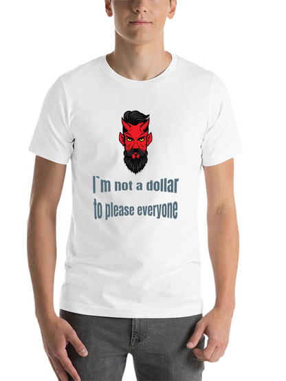 Devil Humor Graphic T-Shirt: Im Not a Dollar