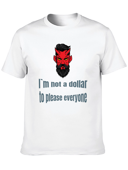 Devil Humor Graphic T-Shirt: Im Not a Dollar