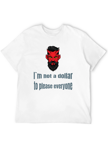 Devil Humor Graphic T-Shirt: Im Not a Dollar
