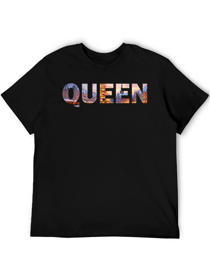 Queen Cityscape Graphic Tee - Black