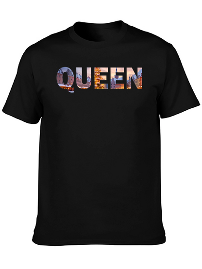 Queen Cityscape Graphic Tee - Black