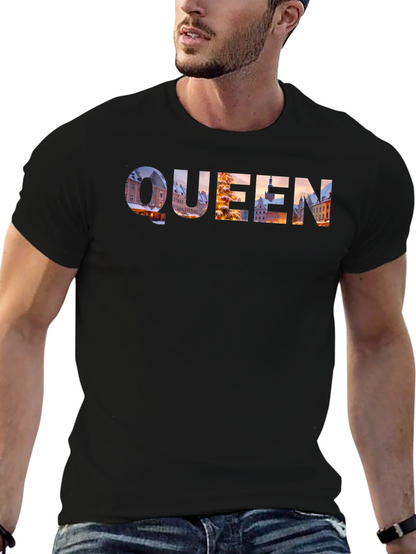 Queen Cityscape Graphic Tee - Black