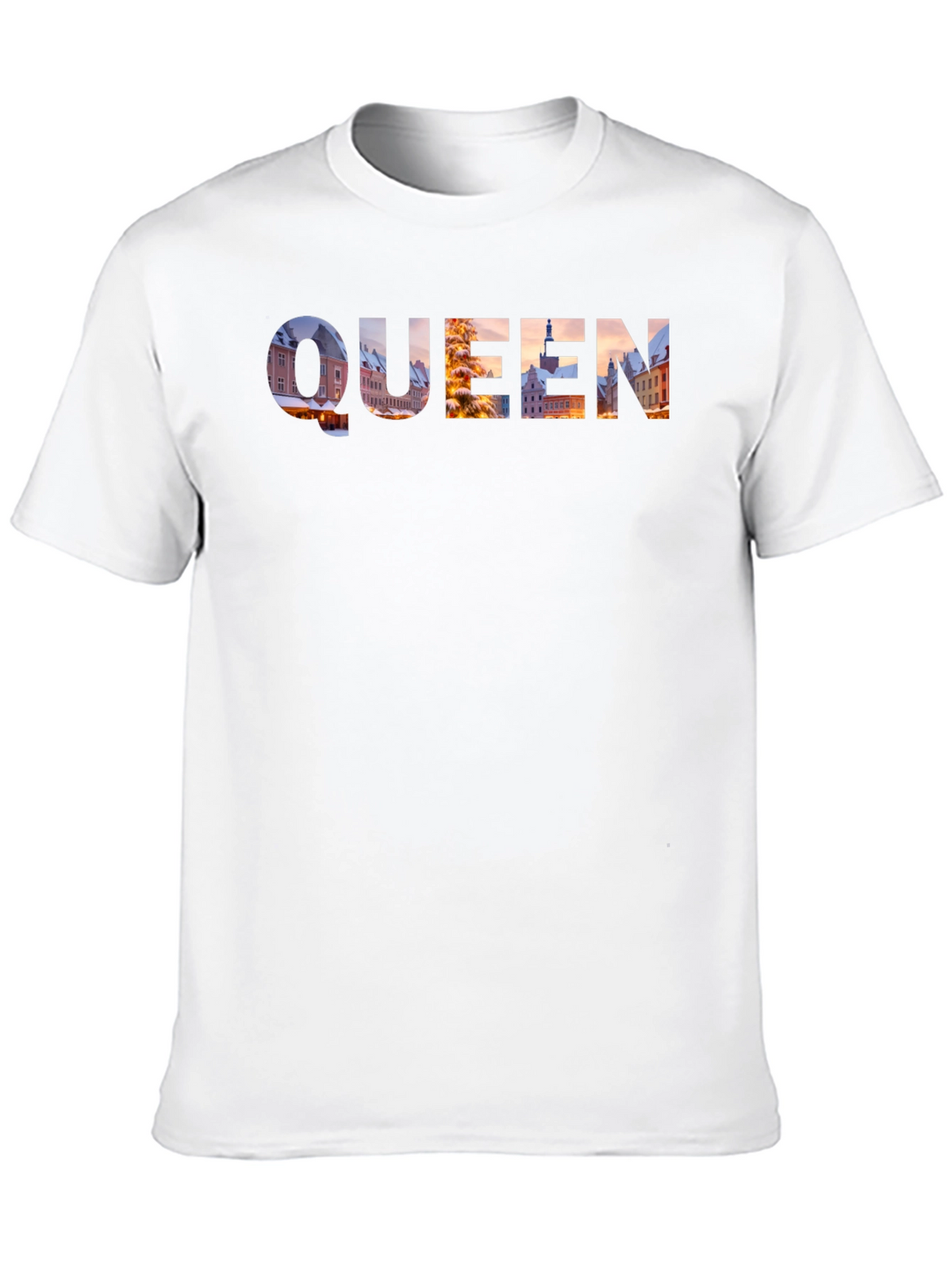 Queen Cityscape Graphic Tee - Black