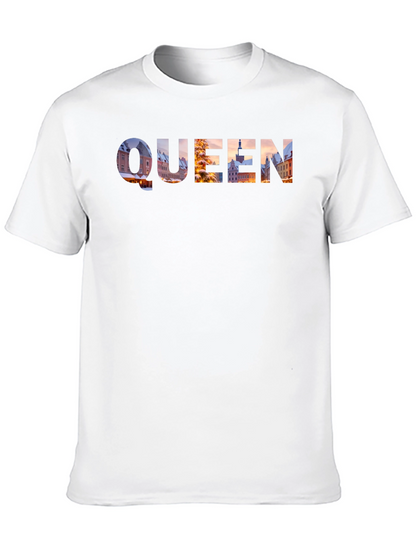 Queen Cityscape Graphic Tee - Black