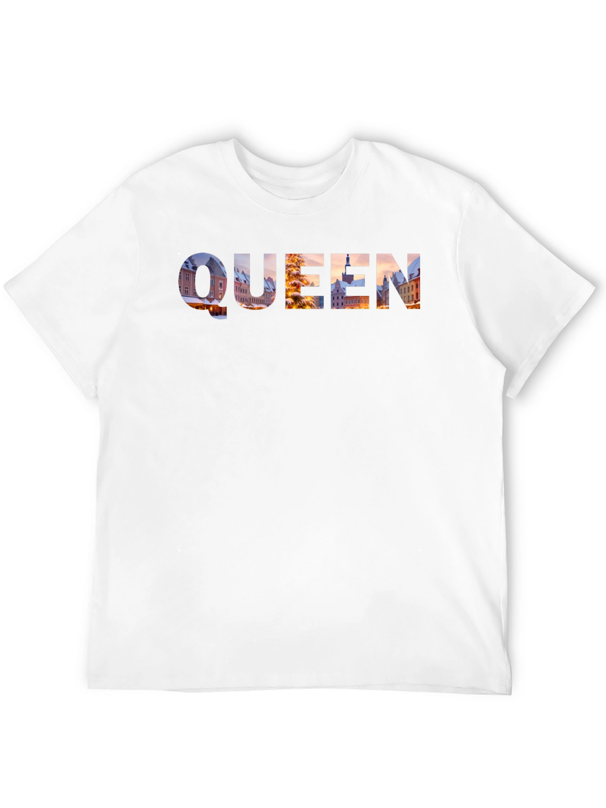 Queen Cityscape Graphic Tee - Black