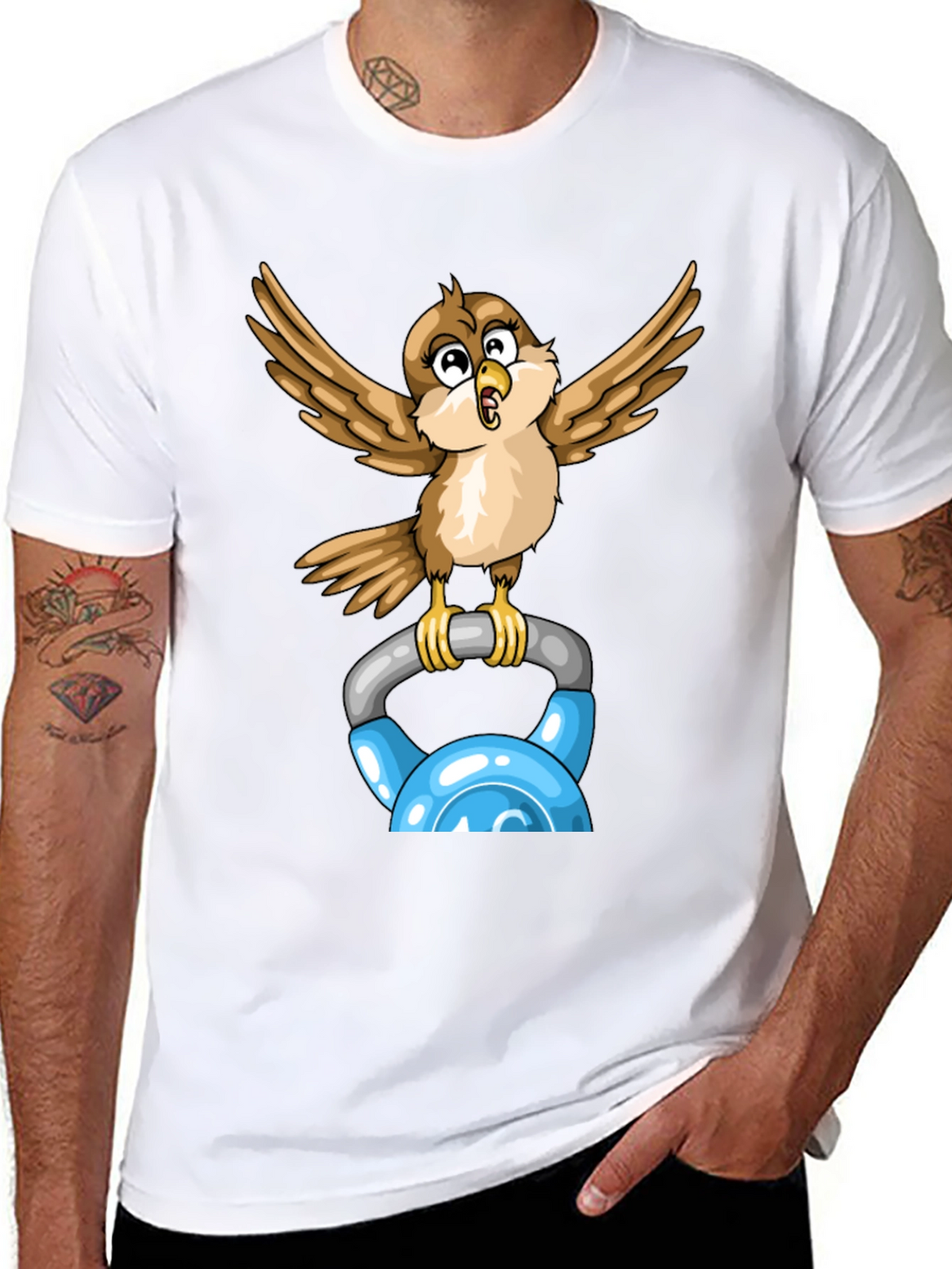 Sparrow Kettlebell Workout T-Shirt