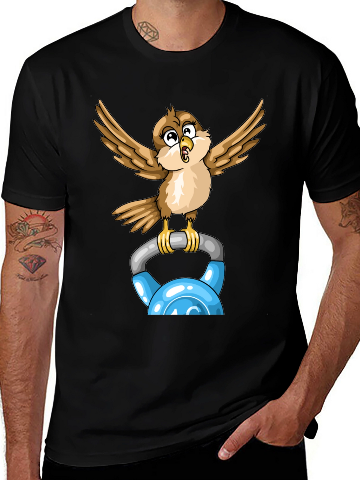 Sparrow Kettlebell Workout T-Shirt