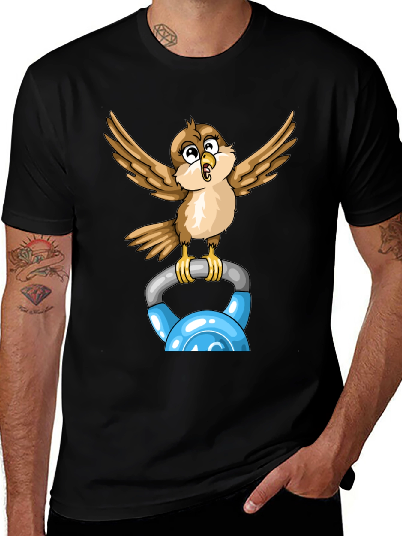 Sparrow Kettlebell Workout T-Shirt