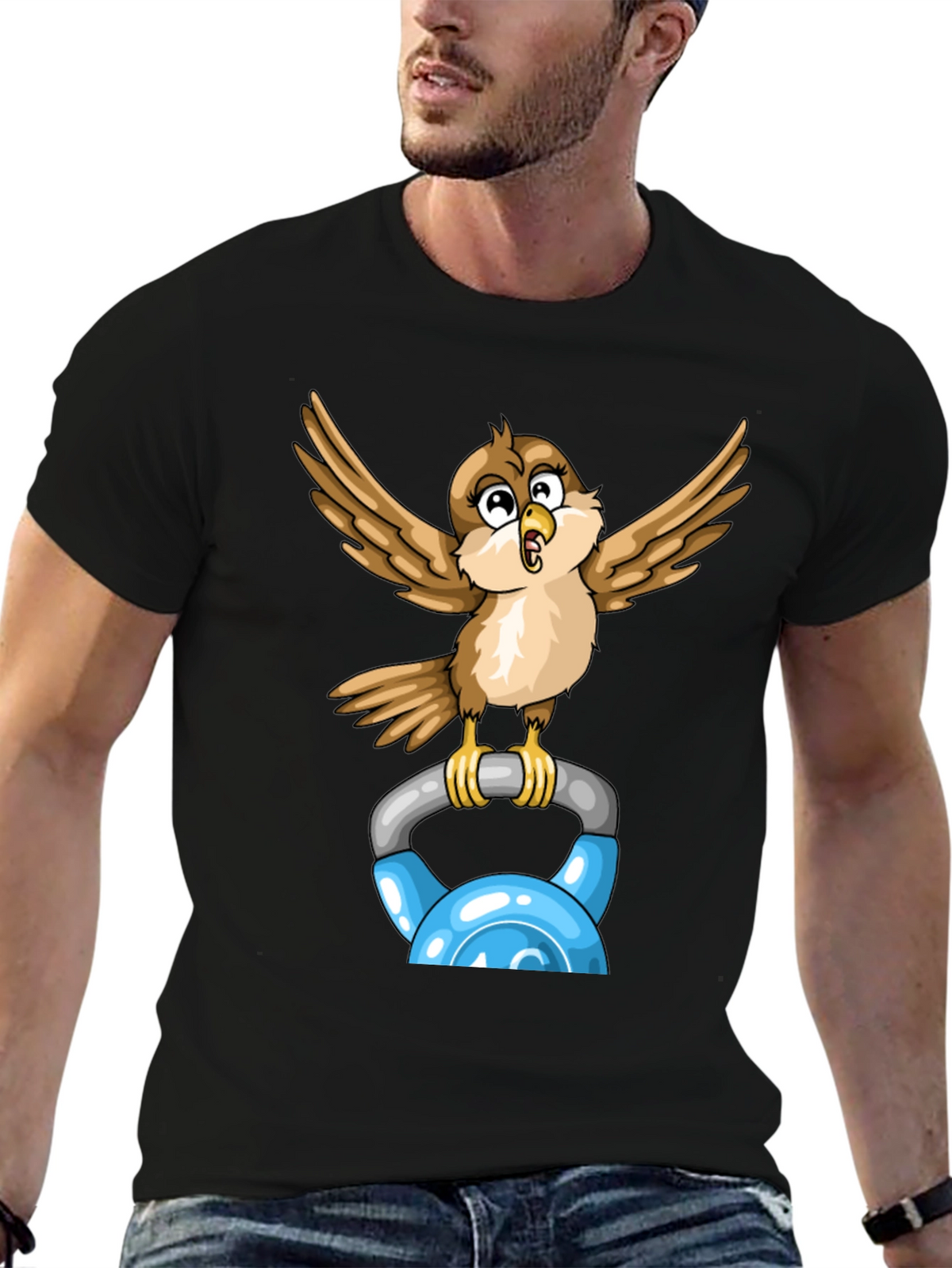 Sparrow Kettlebell Workout T-Shirt