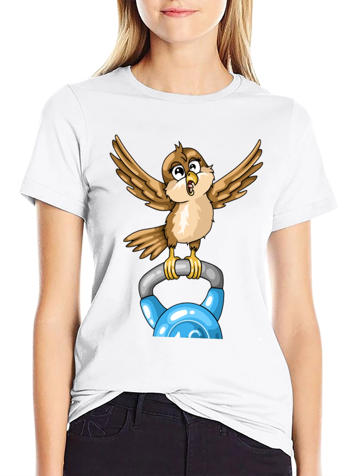 Sparrow Kettlebell Workout T-Shirt