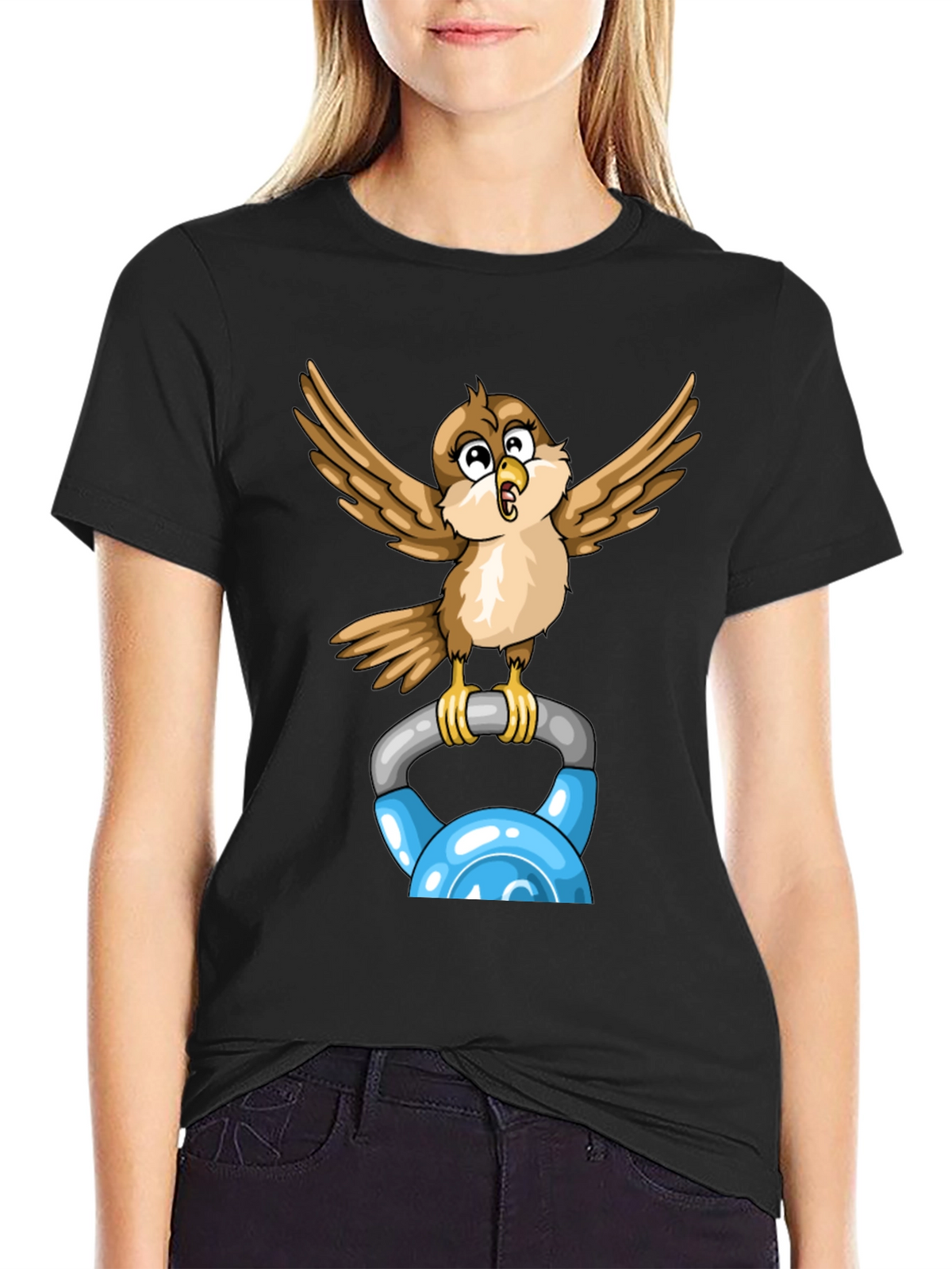 Sparrow Kettlebell Workout T-Shirt