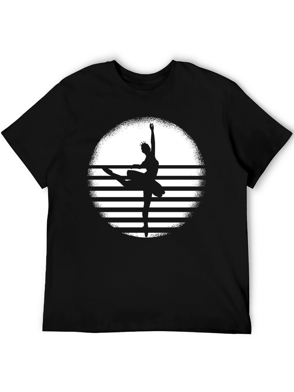 Ballerina Sunset Black T-Shirt - Dance Lovers Tee