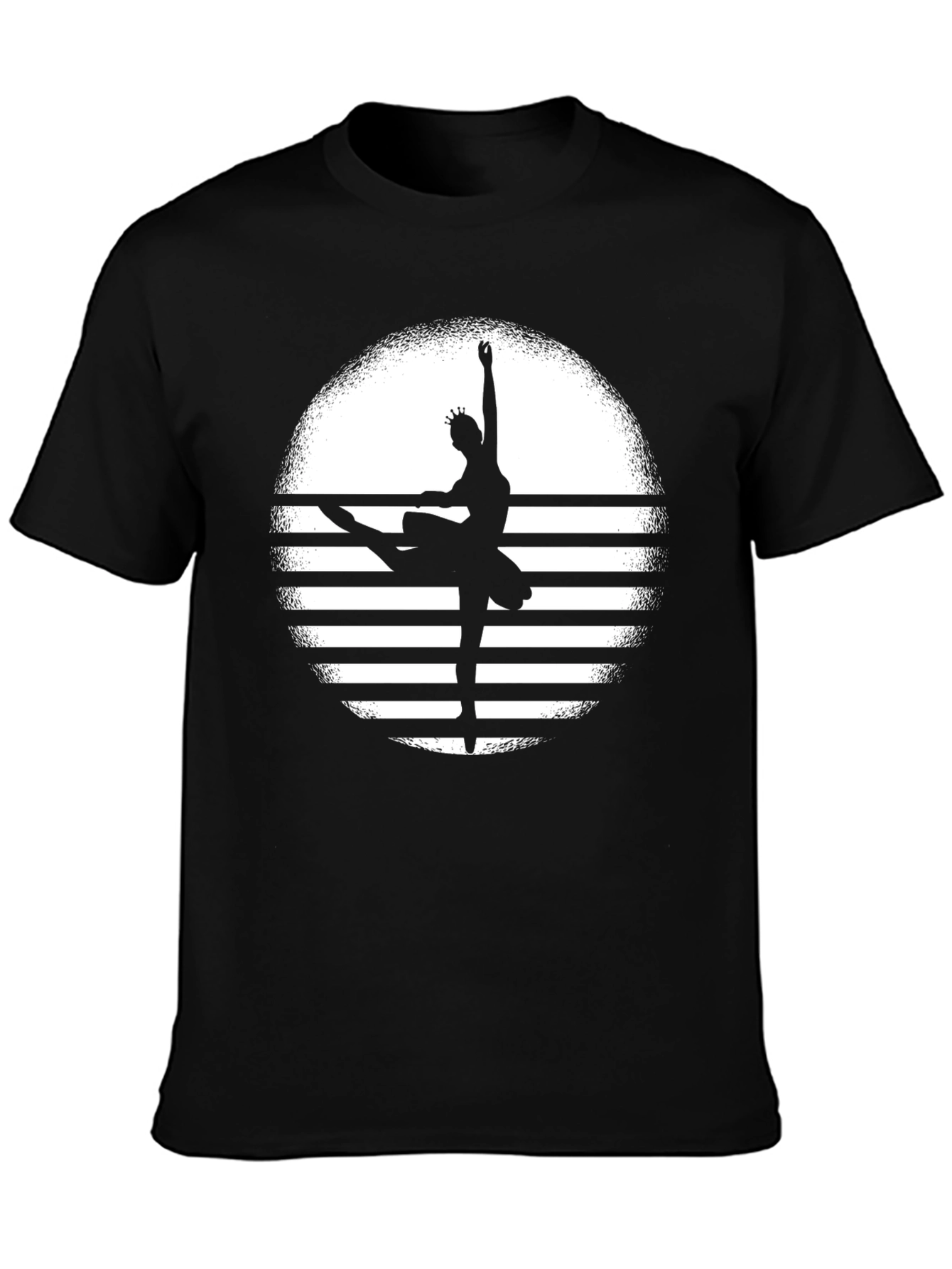 Ballerina Sunset Black T-Shirt - Dance Lovers Tee
