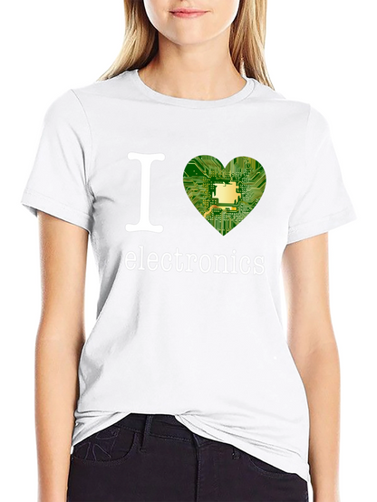 I Heart Electronics Black T-Shirt