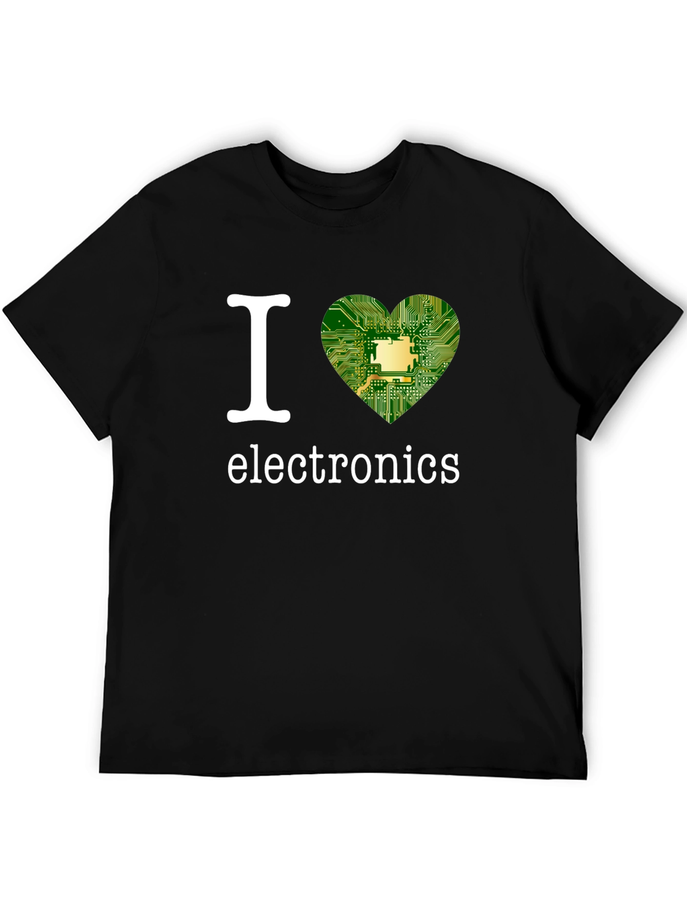 I Heart Electronics Black T-Shirt