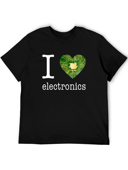 I Heart Electronics Black T-Shirt