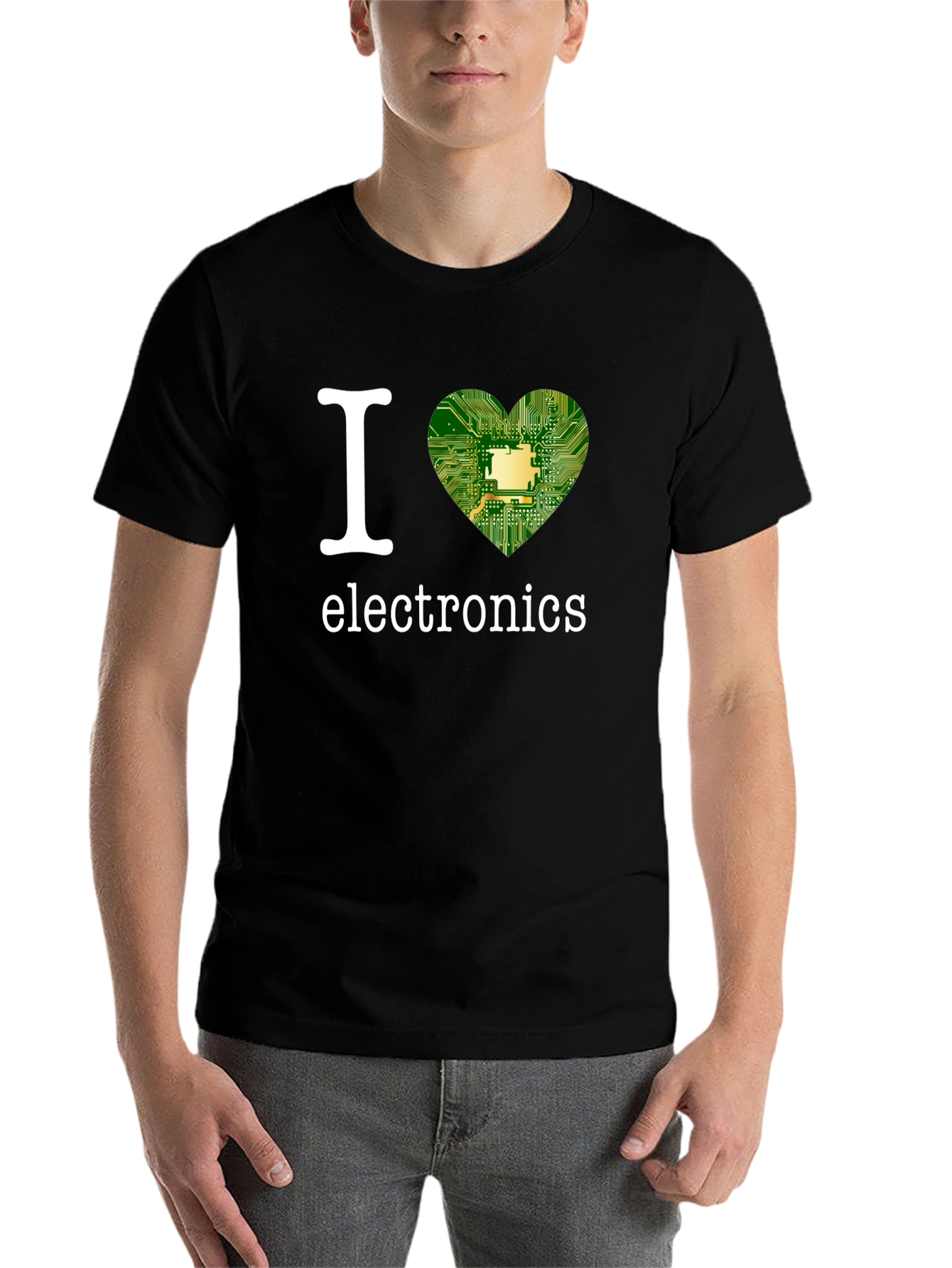 I Heart Electronics Black T-Shirt